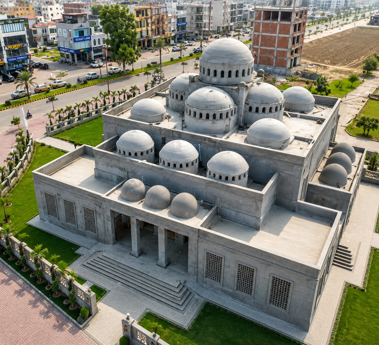 Grand Mosque - MASJID AL REHMAN by ENSITE Builders & Developers