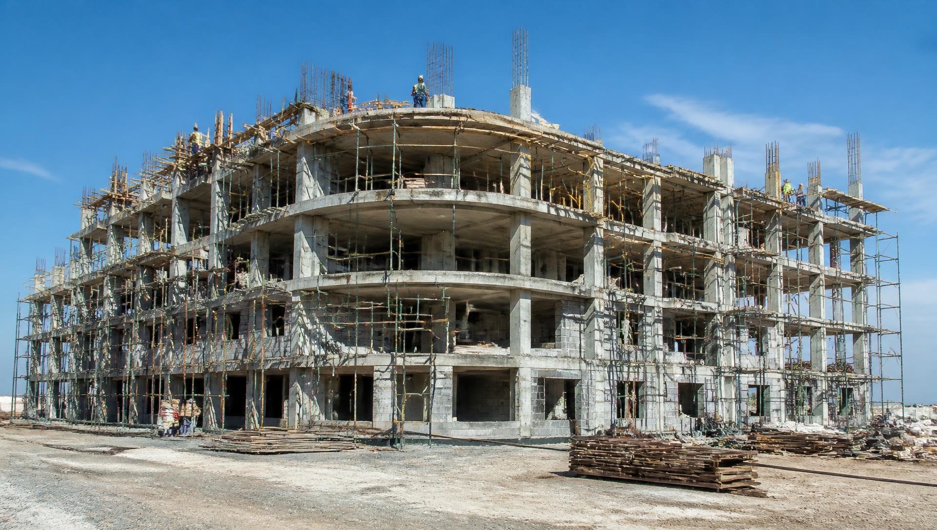 Building construction in progress