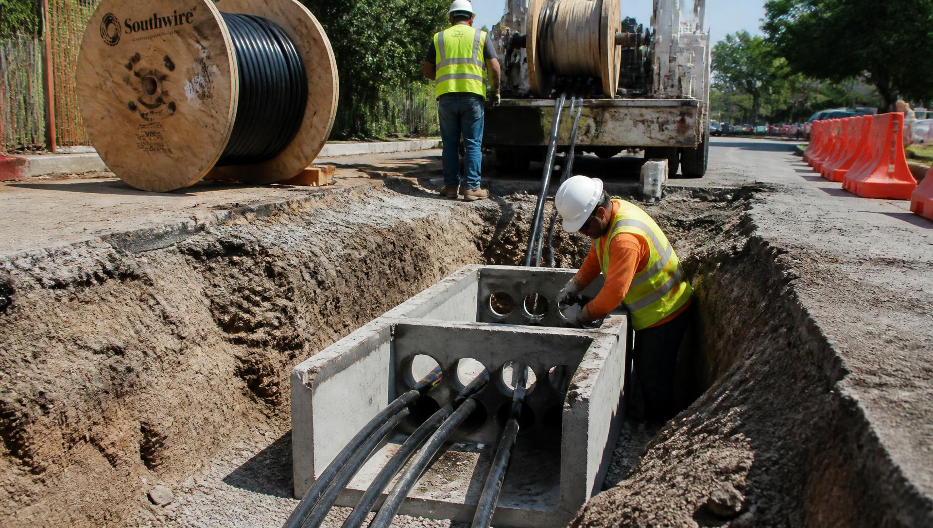 Underground electrification system installation